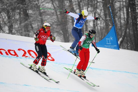 2018 Winter Olympics. Freestyle skiing. Women. Ski cross