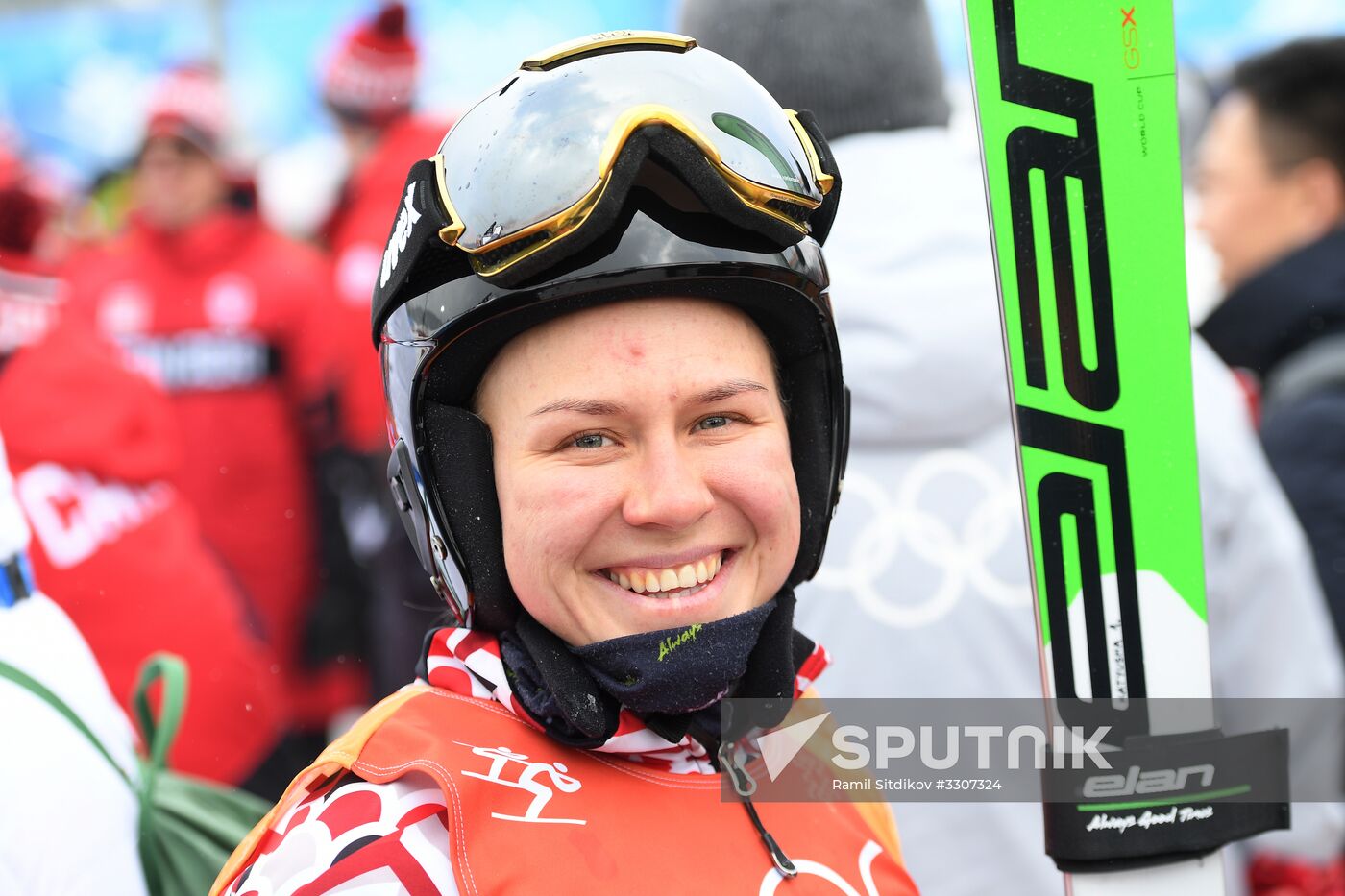 2018 Winter Olympics. Freestyle skiing. Women. Ski cross