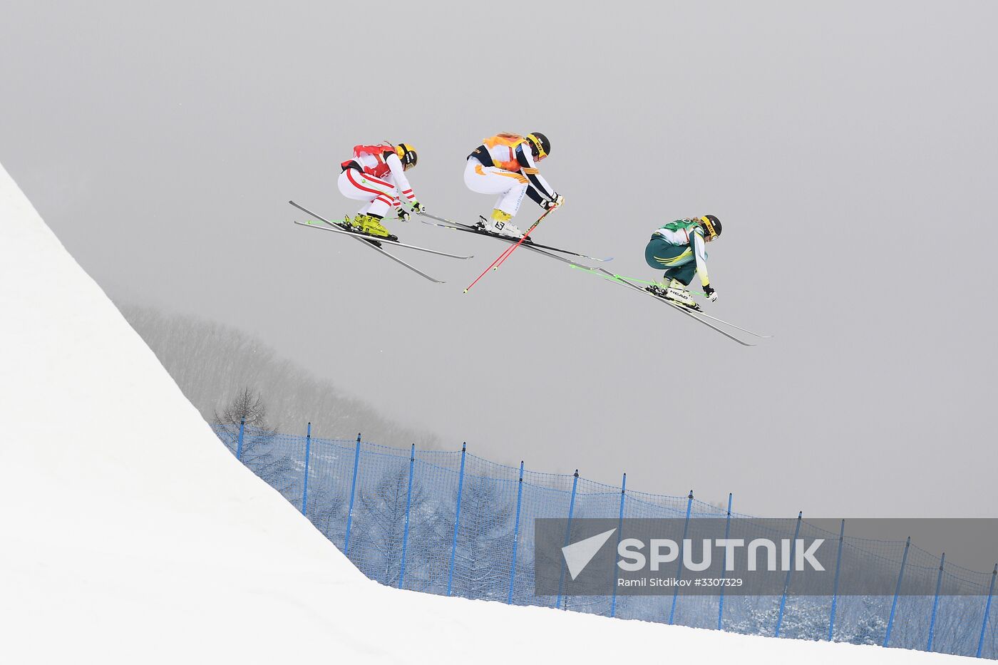 2018 Winter Olympics. Freestyle skiing. Women. Ski cross