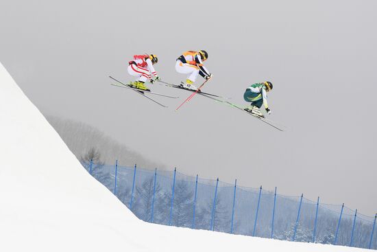 2018 Winter Olympics. Freestyle skiing. Women. Ski cross