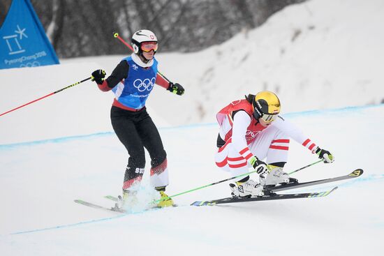 2018 Winter Olympics. Freestyle skiing. Women. Ski cross
