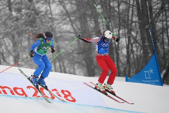 2018 Winter Olympics. Freestyle skiing. Women. Ski cross