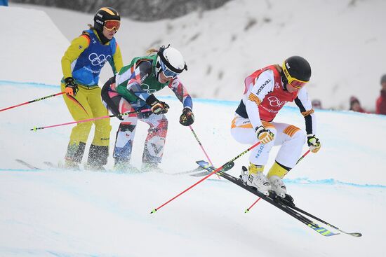 2018 Winter Olympics. Freestyle skiing. Women. Ski cross