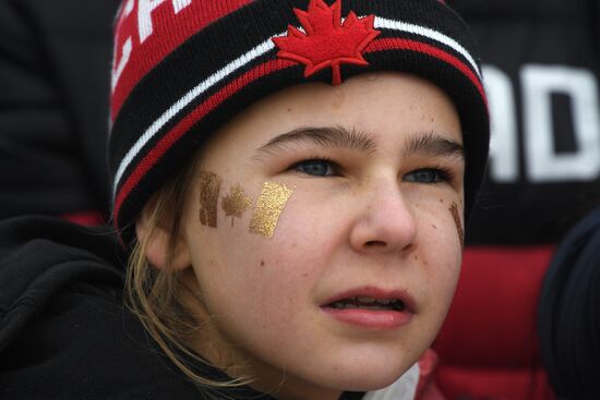 2018 Winter Olympics. Freestyle skiing. Women. Ski cross