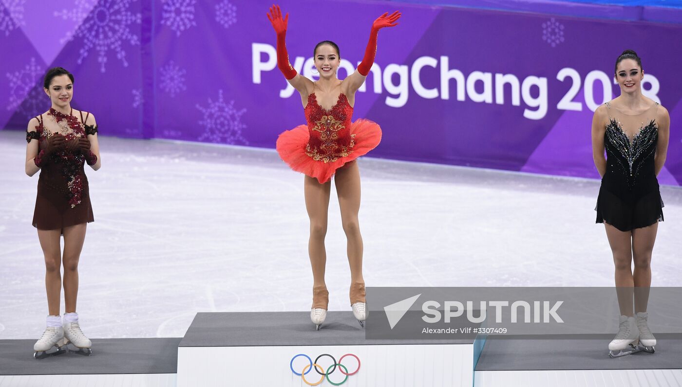 2018 Winter Olympics. Figure skating. Women. Free skating