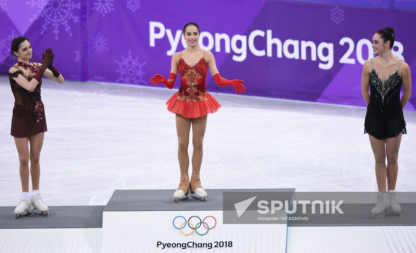 2018 Winter Olympics. Figure skating. Women. Free skating