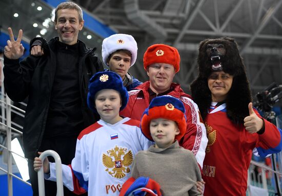 2018 Winter Olympics. Ice hockey. Men. Czech Republic vs. Russia