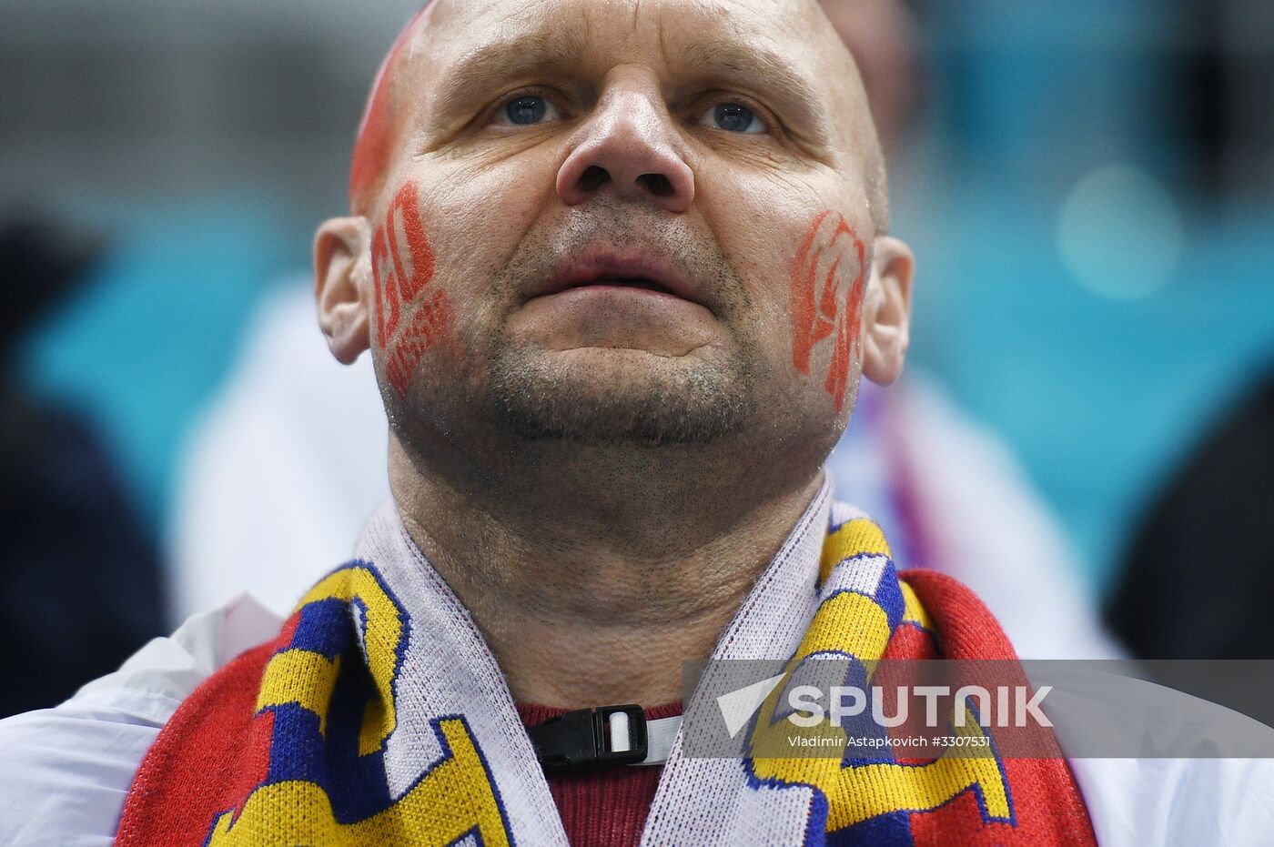 2018 Winter Olympics. Ice hockey. Men. Czech Republic vs. Russia