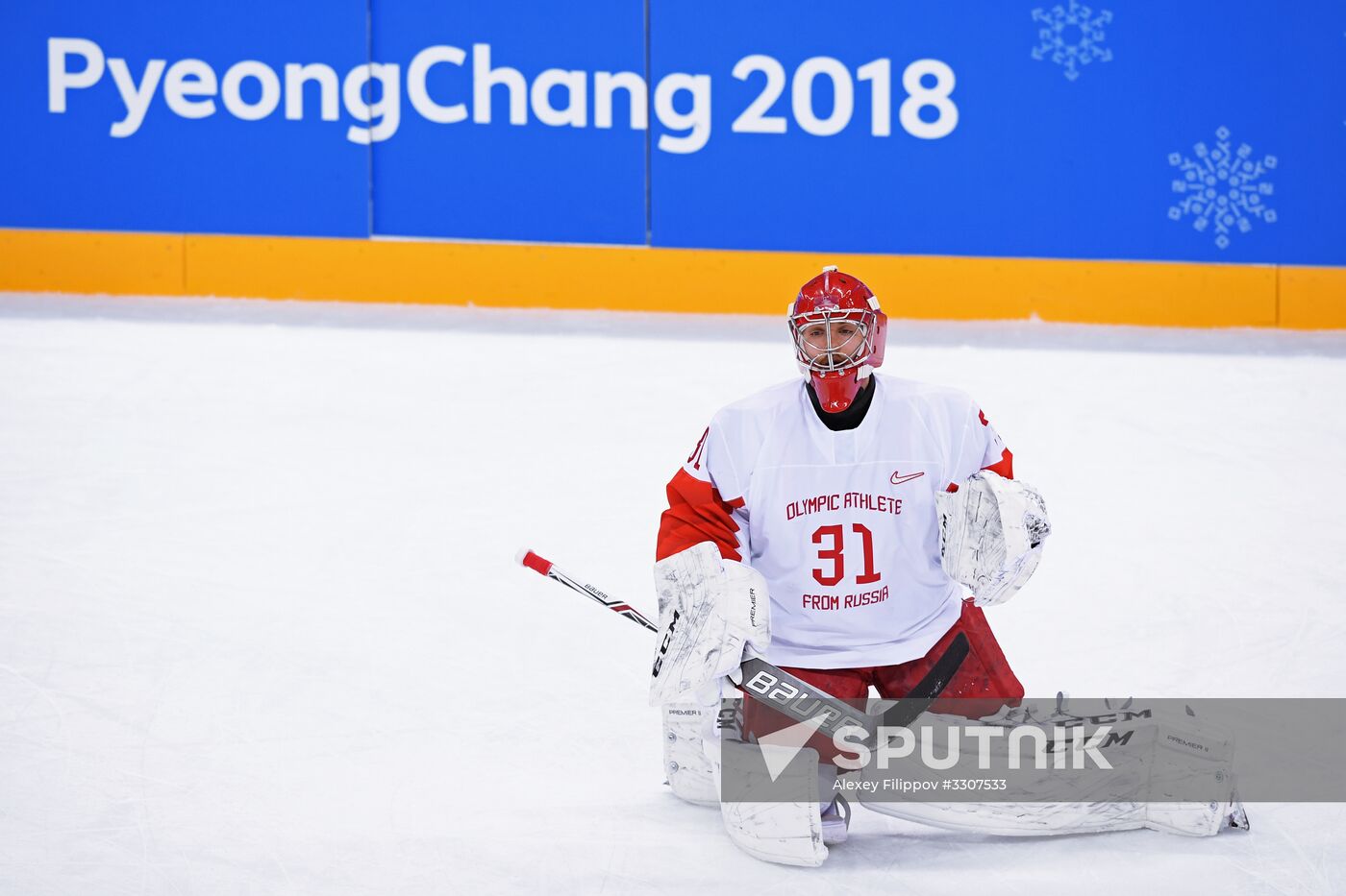2018 Winter Olympics. Ice hockey. Men. Czech Republic vs. Russia