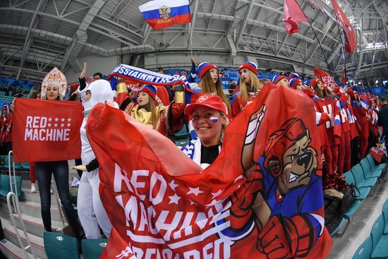 2018 Winter Olympics. Ice hockey. Men. Czech Republic vs. Russia