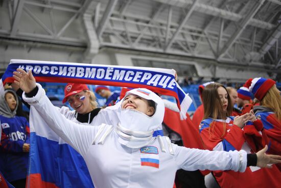 2018 Winter Olympics. Ice hockey. Men. Czech Republic vs. Russia