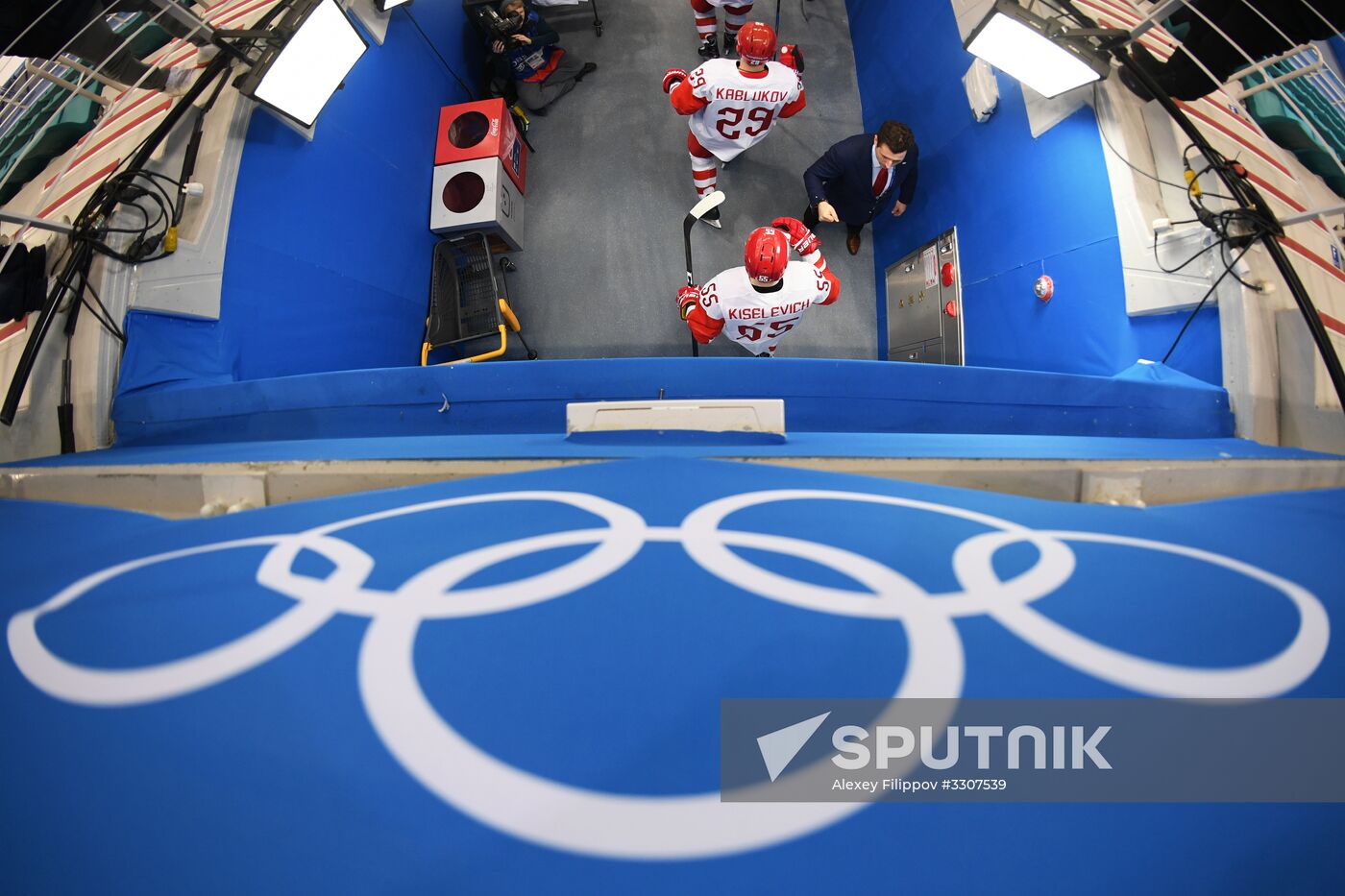 2018 Winter Olympics. Ice hockey. Men. Czech Republic vs. Russia
