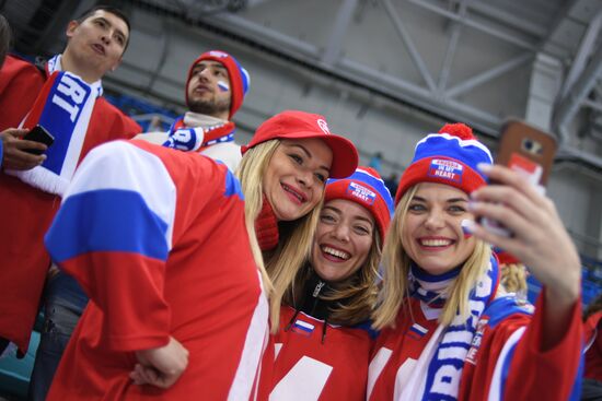 2018 Winter Olympics. Ice hockey. Men. Czech Republic vs. Russia