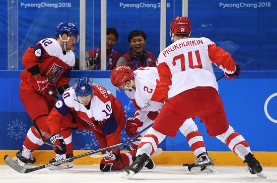 2018 Winter Olympics. Ice hockey. Men. Czech Republic vs. Russia