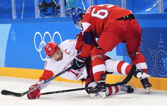 2018 Winter Olympics. Ice hockey. Men. Czech Republic vs. Russia