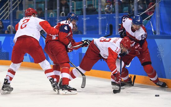 2018 Winter Olympics. Ice hockey. Men. Czech Republic vs. Russia