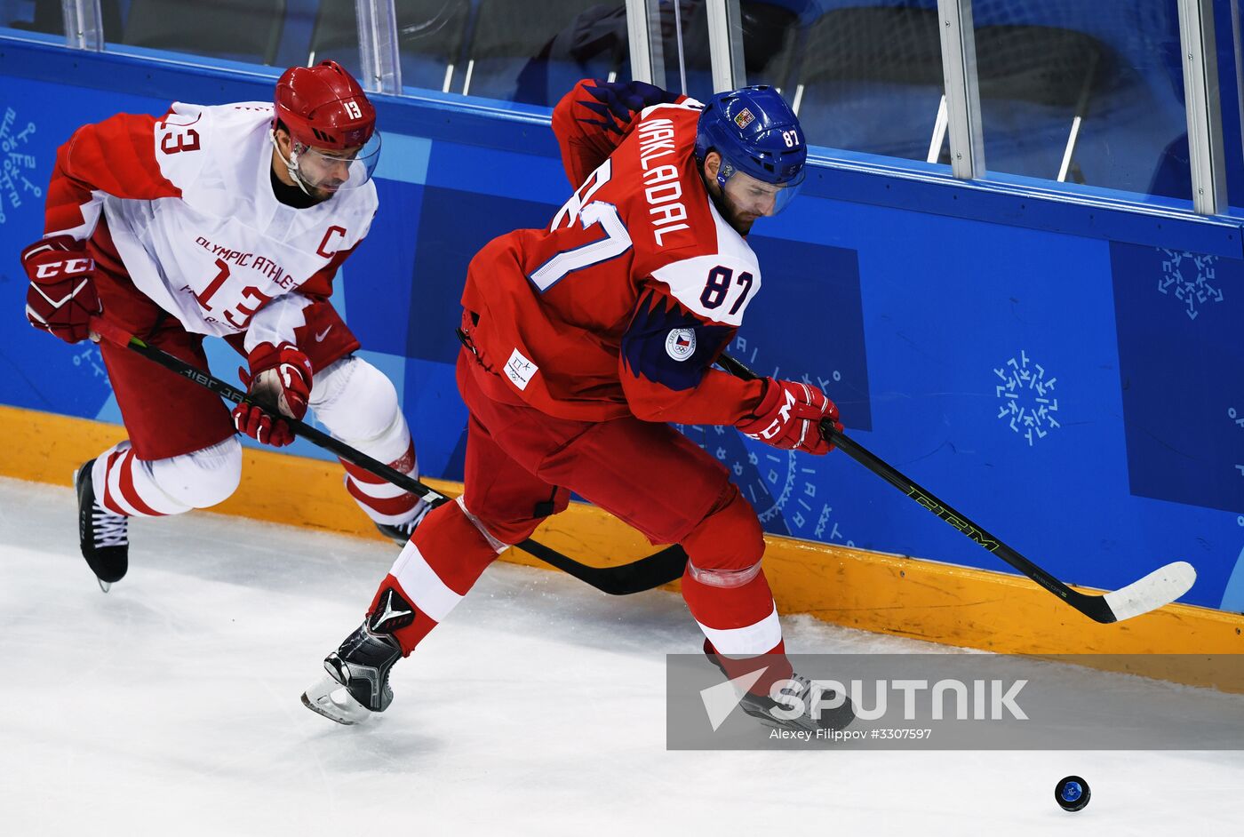 2018 Winter Olympics. Ice hockey. Men. Czech Republic vs. Russia