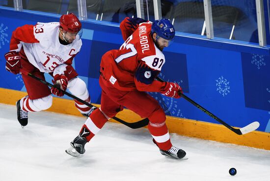 2018 Winter Olympics. Ice hockey. Men. Czech Republic vs. Russia