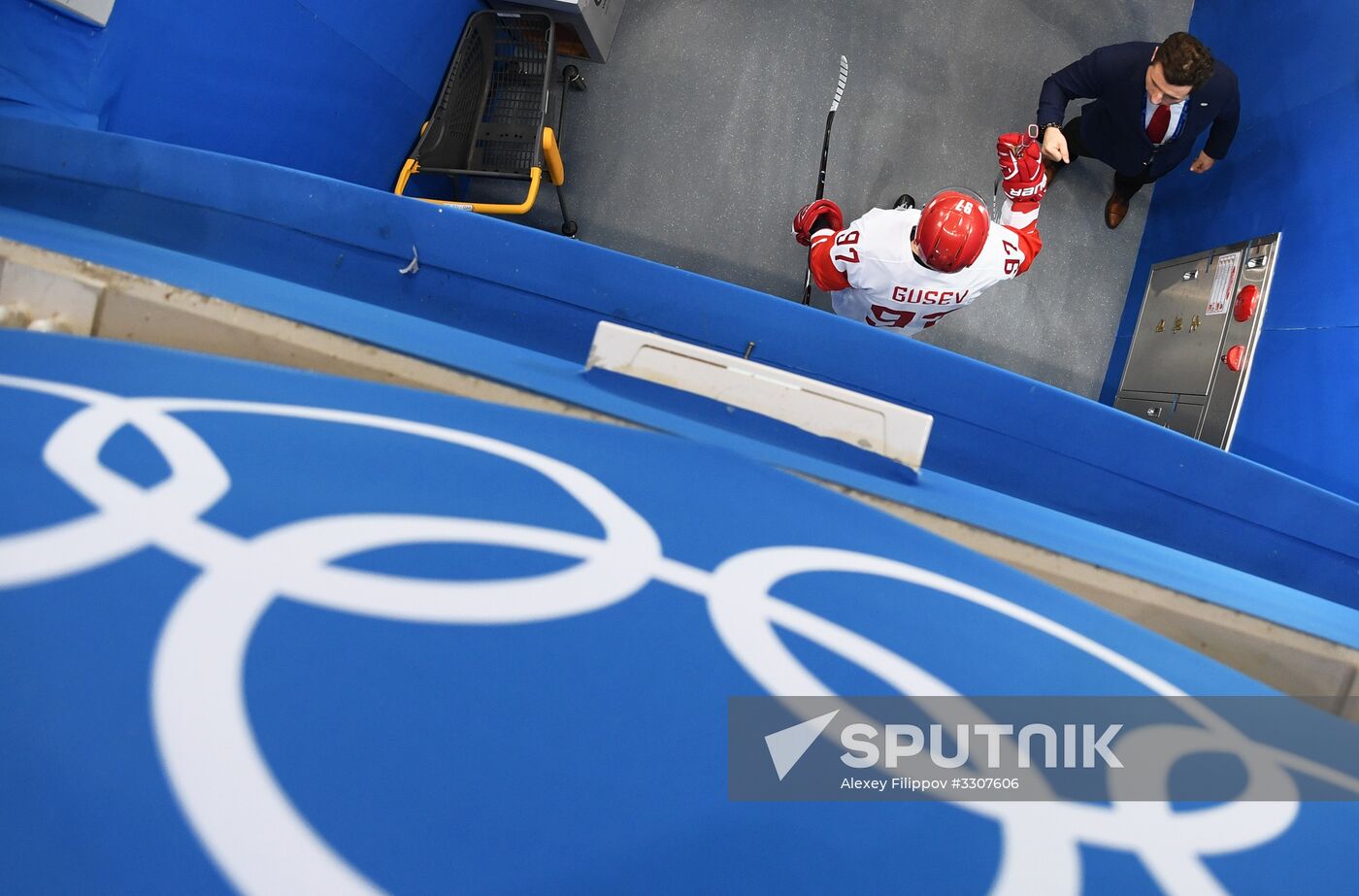 2018 Winter Olympics. Ice hockey. Men. Czech Republic vs. Russia