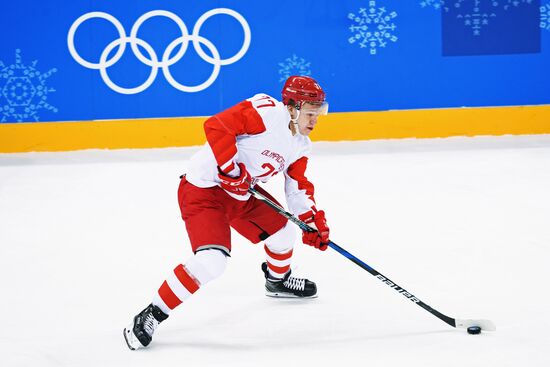 2018 Winter Olympics. Ice hockey. Men. Czech Republic vs. Russia