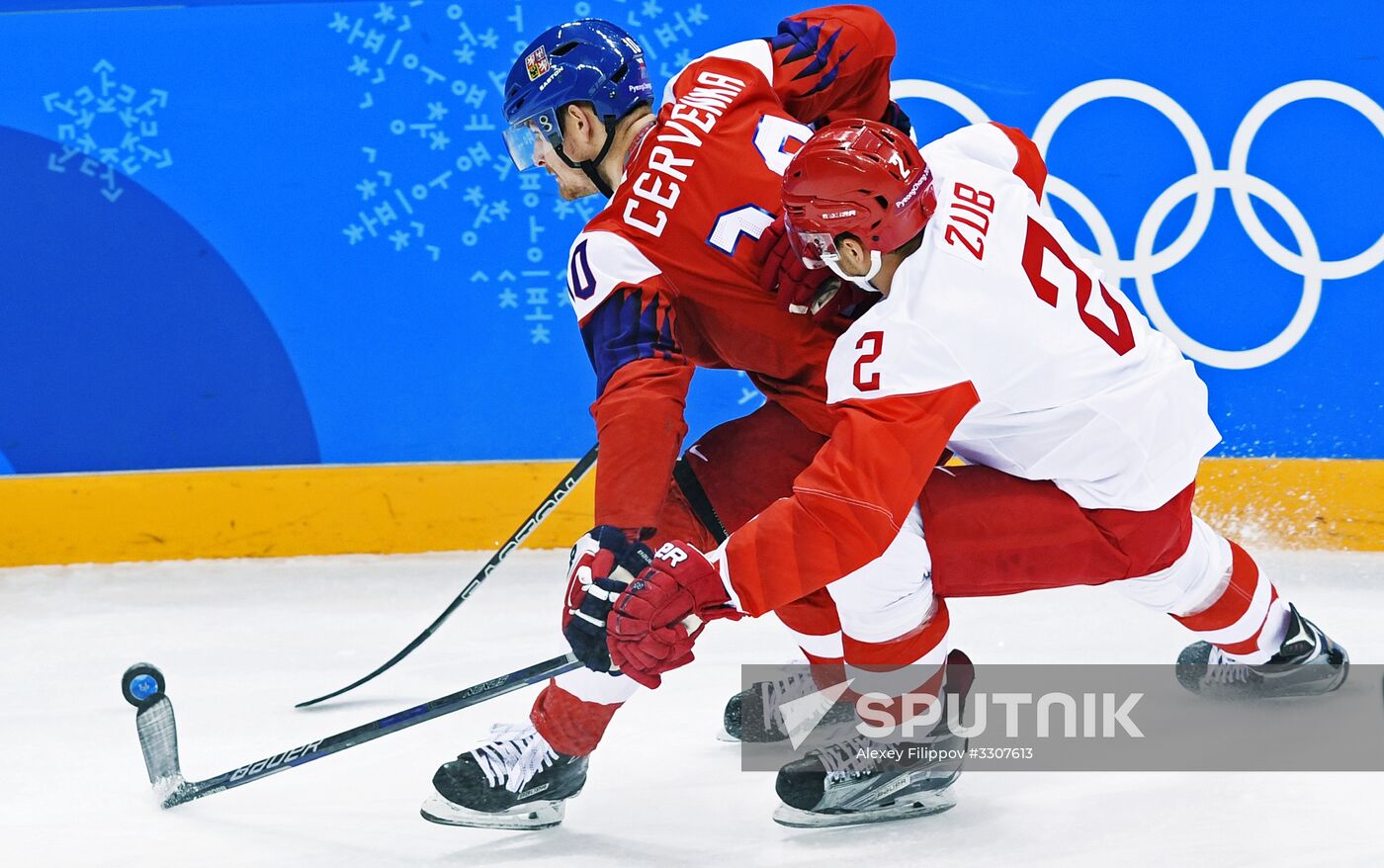 2018 Winter Olympics. Ice hockey. Men. Czech Republic vs. Russia