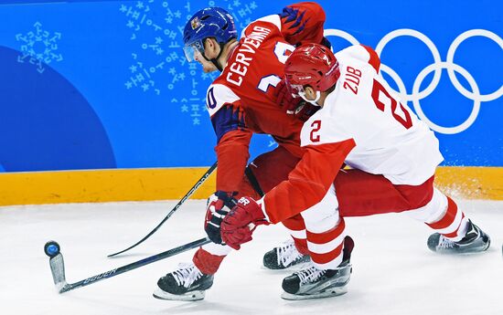 2018 Winter Olympics. Ice hockey. Men. Czech Republic vs. Russia