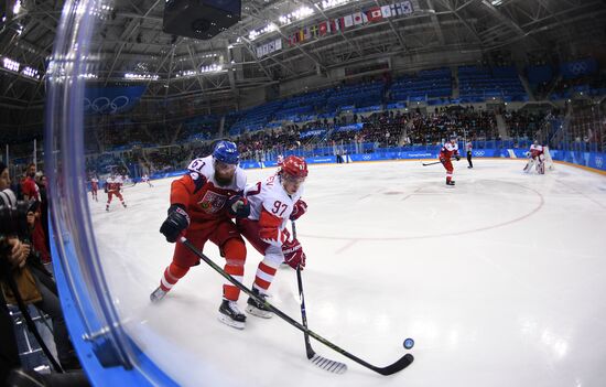 2018 Winter Olympics. Ice hockey. Men. Czech Republic vs. Russia