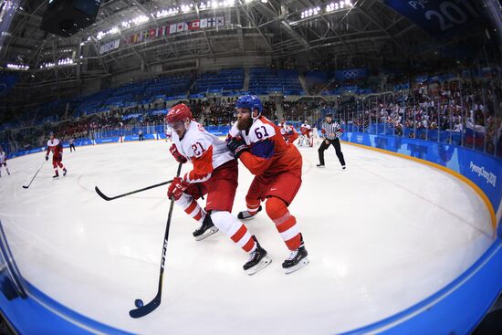 2018 Winter Olympics. Ice hockey. Men. Czech Republic vs. Russia