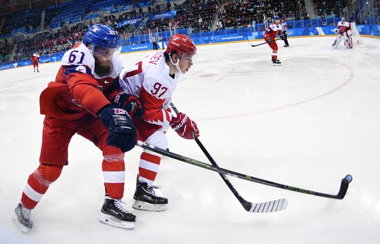 2018 Winter Olympics. Ice hockey. Men. Czech Republic vs. Russia