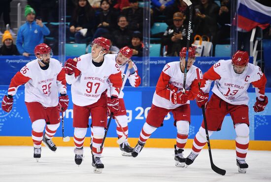2018 Winter Olympics. Ice hockey. Men. Czech Republic vs. Russia