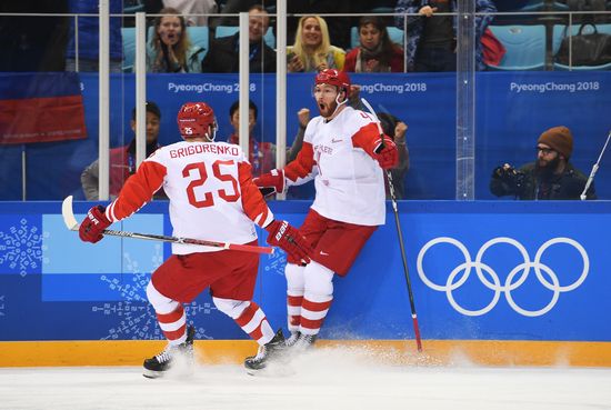 2018 Winter Olympics. Ice hockey. Men. Czech Republic vs. Russia