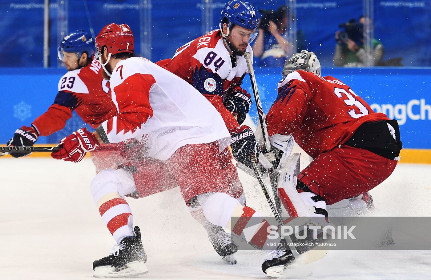 2018 Winter Olympics. Ice hockey. Men. Czech Republic vs. Russia