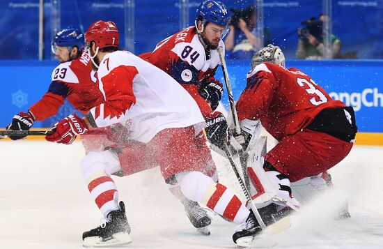 2018 Winter Olympics. Ice hockey. Men. Czech Republic vs. Russia