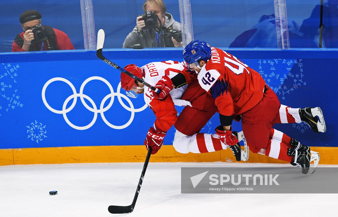 2018 Winter Olympics. Ice hockey. Men. Czech Republic vs. Russia