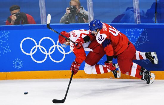 2018 Winter Olympics. Ice hockey. Men. Czech Republic vs. Russia