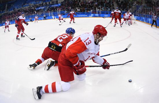 2018 Winter Olympics. Ice hockey. Men. Czech Republic vs. Russia