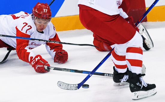 2018 Winter Olympics. Ice hockey. Men. Czech Republic vs. Russia