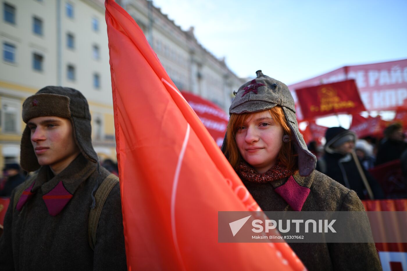 Red Army 100th anniversary march