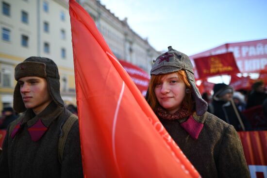 Red Army 100th anniversary march