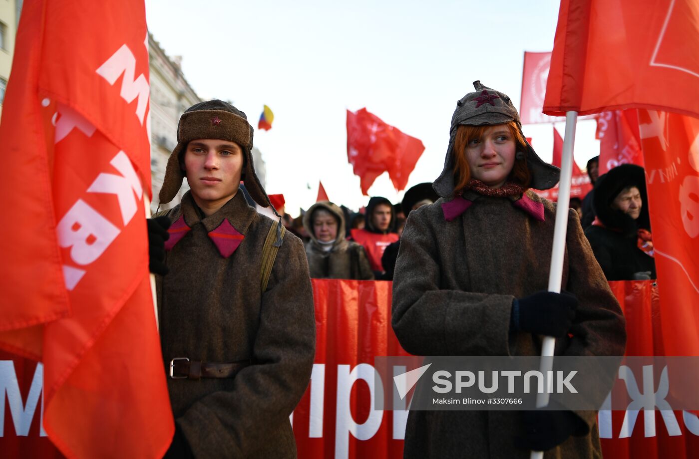 Red Army 100th anniversary march
