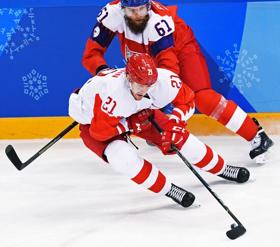 2018 Winter Olympics. Ice hockey. Men. Czech Republic vs. Russia
