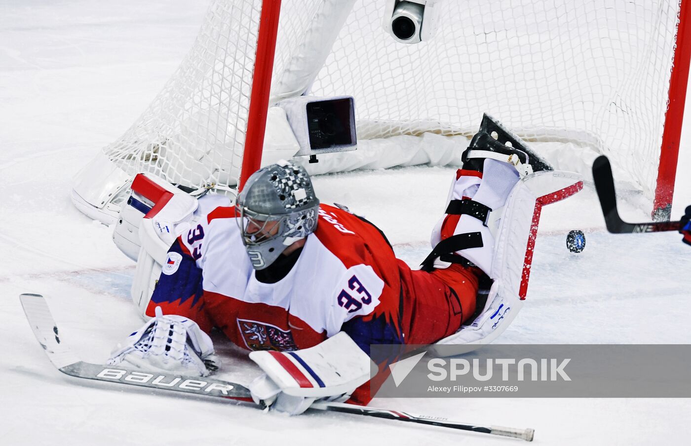 2018 Winter Olympics. Ice hockey. Men. Czech Republic vs. Russia