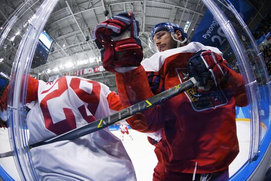 2018 Winter Olympics. Ice hockey. Men. Czech Republic vs. Russia