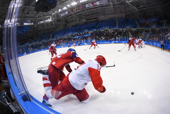 2018 Winter Olympics. Ice hockey. Men. Czech Republic vs. Russia