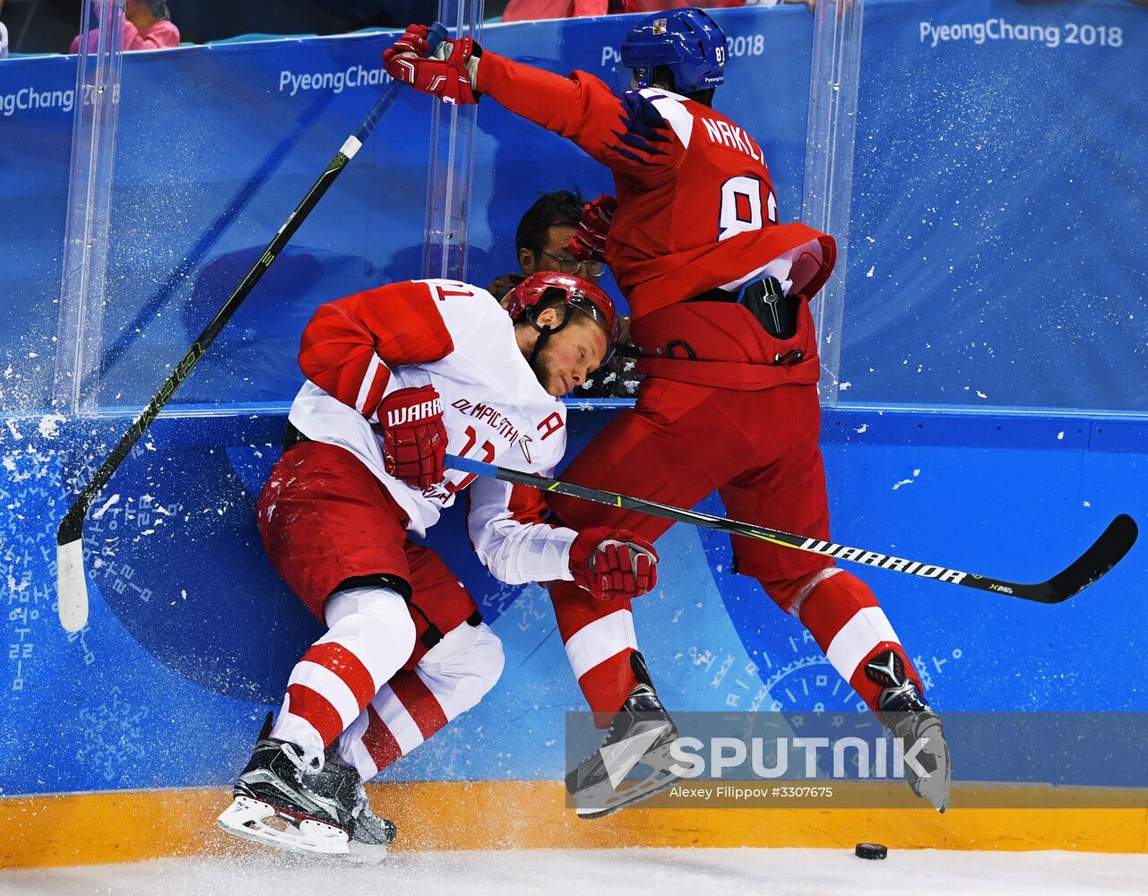 2018 Winter Olympics. Ice hockey. Men. Czech Republic vs. Russia