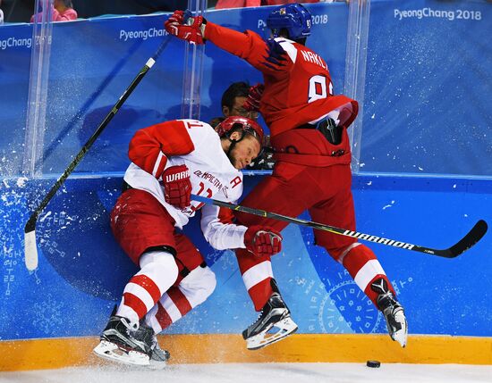 2018 Winter Olympics. Ice hockey. Men. Czech Republic vs. Russia