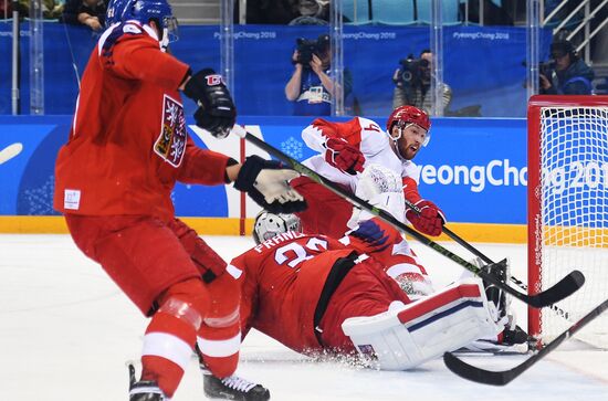 2018 Winter Olympics. Ice hockey. Men. Czech Republic vs. Russia