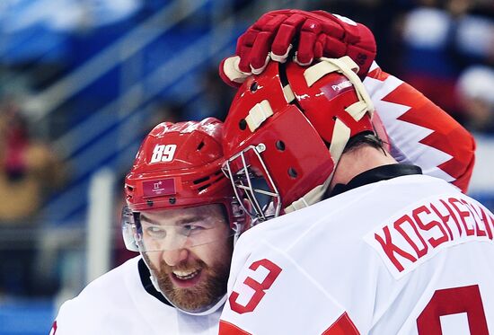 2018 Winter Olympics. Ice hockey. Men. Czech Republic vs. Russia