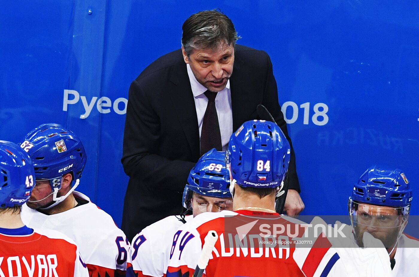 2018 Winter Olympics. Ice hockey. Men. Czech Republic vs. Russia