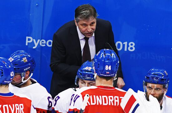 2018 Winter Olympics. Ice hockey. Men. Czech Republic vs. Russia